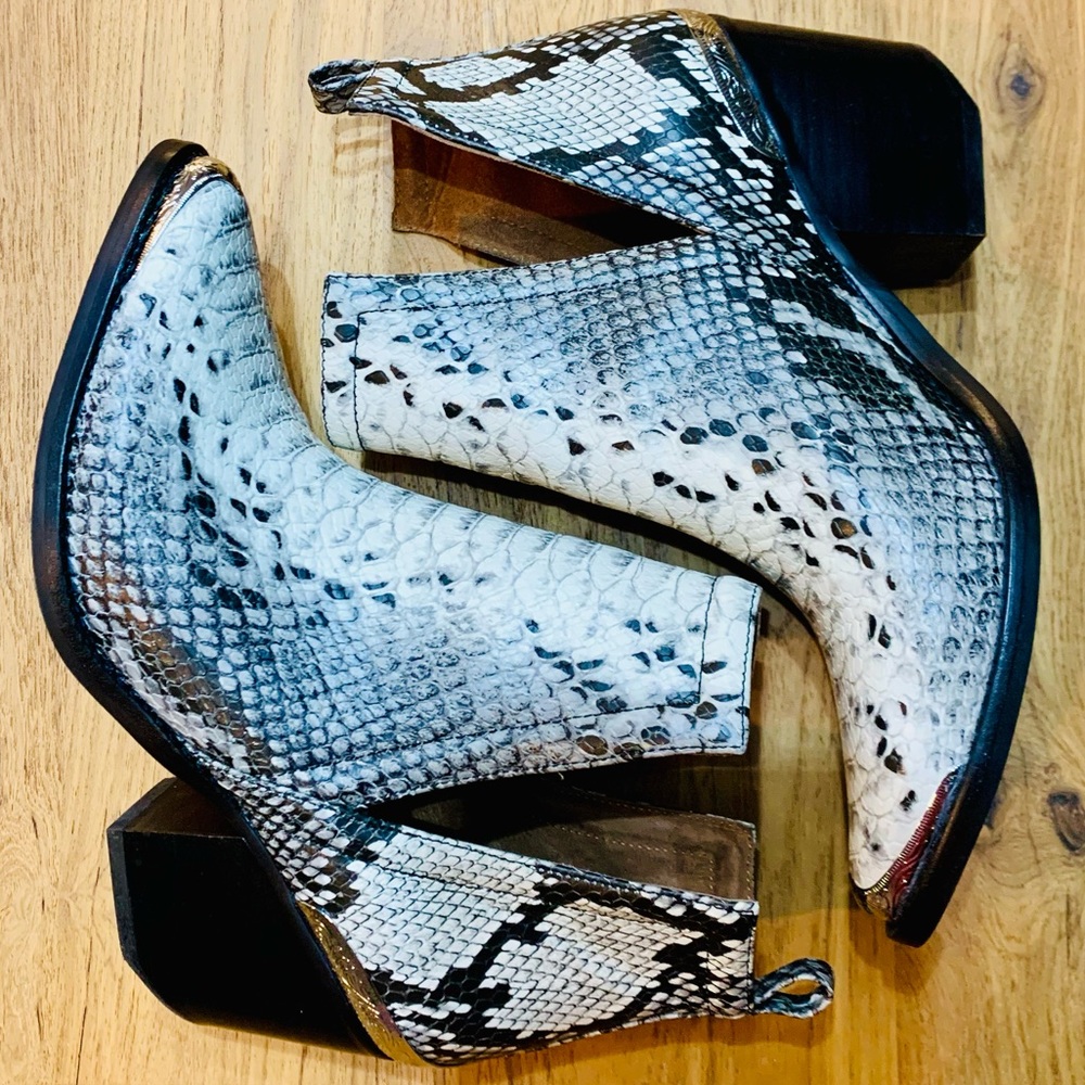 Jeffrey Campbell Snakeskin Booties